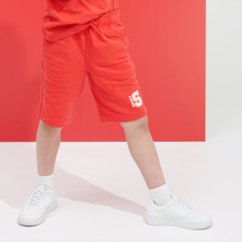 شورت برمودا أحمر للأولاد